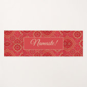 ORIENTAL Red Golden Pattern - Yoga Mat (Voorkant (horizontaal))