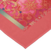 ORIENTAL Rood Gouden Patroon - Tafelkleed (Gekanteld)
