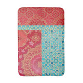 ORIENTAL rood turquoise patroon - Badmat tapijt (Voorkant Verticaal)