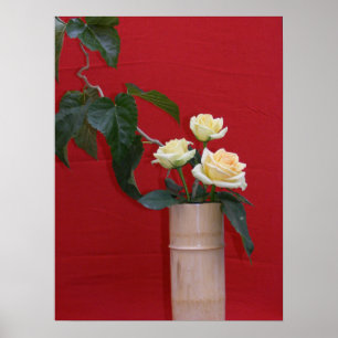 Oriental Roos Arrangement Poster