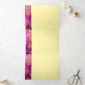 ORIENTAL Rose Turquoise Floral - Carte d'invitatio (Intérieur)