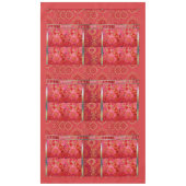 ORIENTAL Rouge or Motif - Nappe (Devant)