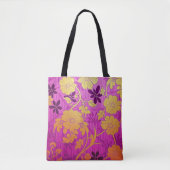 ORIENTAL Roze Gouden Patroon - Canvas tas (Voorkant)