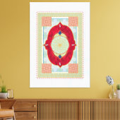 Oriental Rug - Canvas Print (Insitu (Woonkamer))