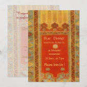 Oriental rug Ladik style - iftar diner Kaart (Voorkant / Achterkant)