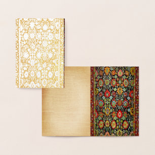 Oriental Rug look gouden Folie Kaart