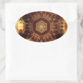 Oriental Rug Ovale Sticker (Tas)