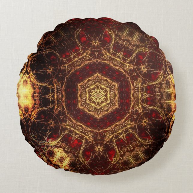 Oriental Rug Rond Kussen (Voorkant)