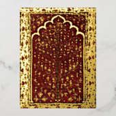 Oriental Sacred boomgaard Folie Feestdagen Briefkaart (Voorkant)