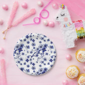 Oriental Sakura Branch Pattern Papieren Bordje (Feest)