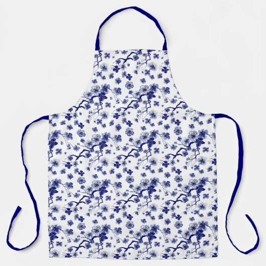 Oriental Sakura Branch Pattern Schort (Voorkant)