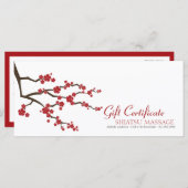 Oriental Sakura Cherry Blossom Gift Certificate (Voorkant / Achterkant)