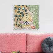 Oriental Scenery Design (kleurenlitho) Canvas Afdruk (Insitu (Woonkamer))