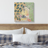 Oriental Scenery Design (kleurenlitho) Canvas Afdruk (Insitu (Slaapkamer))