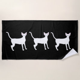 Oriental Shorthair Cat Beach Towel Strandlaken