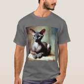 Oriental Shorthair Cat T-shirt (Voorkant)