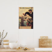 Oriental Steamship Co Affiche de voyage 1919 (Cuisine)