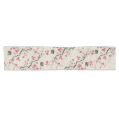 Oriental Style Sakura Cherry Blossom Art Korte Tafelloper (Horizontaal)