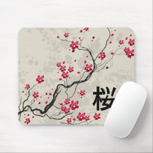 Oriental Style Sakura Cherry Blossom Art Muismat