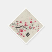 Oriental Style Sakura Cherry Blossom Art Servetten (Hoek)