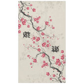 Oriental Style Sakura Cherry Blossom Art Tafelkleed (Voorkant)