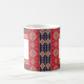 Oriental Turc Motif Bleu frontière Mug rouge (Centre)