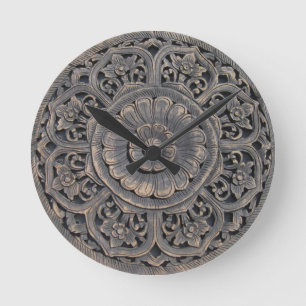 ORIENTAL VINTAGE WALL CLOCK RONDE KLOK