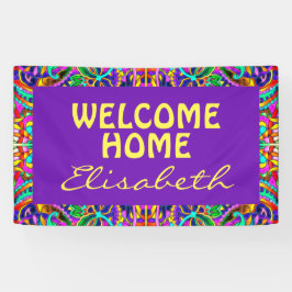 Oriental Waterverf Patroon III + uw ideeën Spandoek