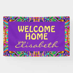 Oriental Waterverf Patroon III + uw ideeën Spandoek