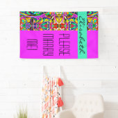Oriental Waterverf Patroon III + uw ideeën Spandoek (Insitu)
