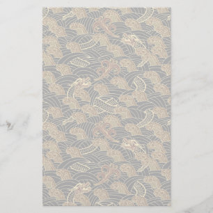 Oriental Zee Dragon Pattern Briefpapier