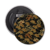 Oriental Zee Dragon Pattern Button Flesopener (Voorkant)