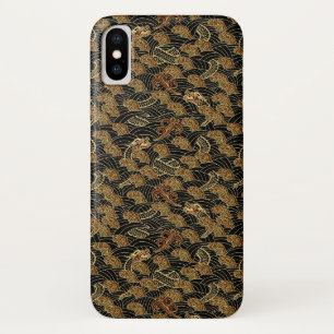 Oriental Zee Dragon Pattern iPhone X Hoesje