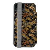 Oriental Zee Dragon Pattern Incipio iPhone Portemonnee Hoesje (Agenda Achterkant)