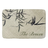 Oriental Zen Accent Bamboo Personalized Bath Mat (Voorkant)