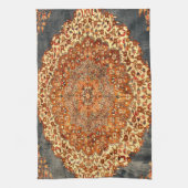 Orientale Antiek Turkse Perzische Textuur Theedoek (Verticaal)