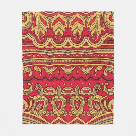 Orientale decor closeup. fleece deken (Voorkant)