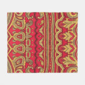 Orientale decor closeup. fleece deken (Voorkant (Horizontaal))