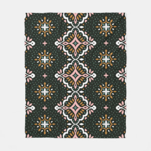 Orientale demaspatroon. Talavera-aardewerk. Fleece Deken