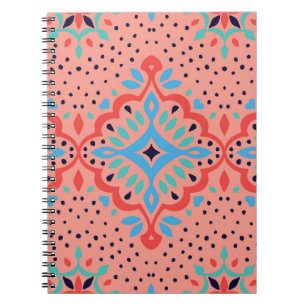 Orientale demaspatroon. Talavera-aardewerk. Notitieboek