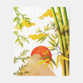 Orientale Japanse bergzon met Bamboo Fleece Deken (Voorkant)