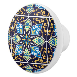 💙 Orientale tegels, Azulejos Keramische Knop