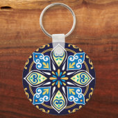 Orientale tegels, Azulejos, met naam Sleutelhanger (Achterkant)