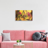 Orientale verf. Japanse stijl Canvas Afdruk (Insitu (Woonkamer))