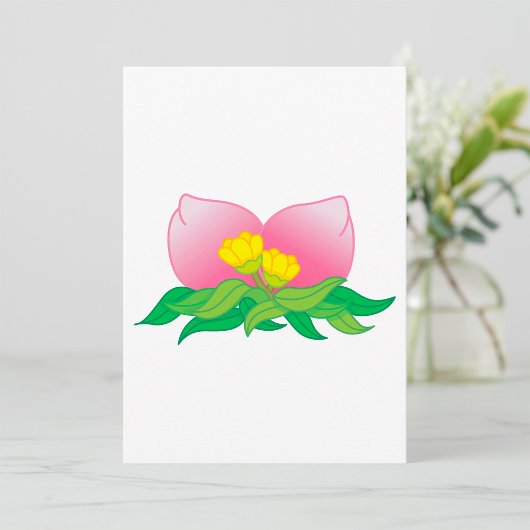 Orientale vruchten en bloemen kaart