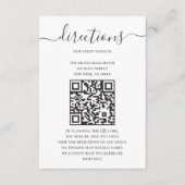 Orientation moderne Cartes numériques avec code QR (Devant)