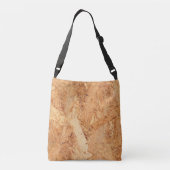 oriented strand board - OSB naadloos patroon Crossbody Tas (Achterkant)
