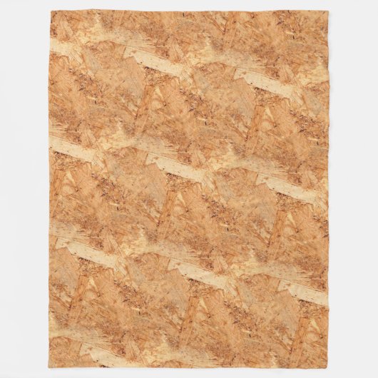 oriented strand board - OSB naadloos patroon Fleece Deken (Voorkant)