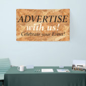 oriented strand board - OSB naadloos patroon Spandoek (Beurs)