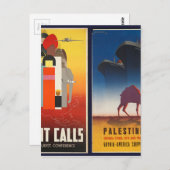 oriënterend en palestine briefkaart (Voorkant / Achterkant)